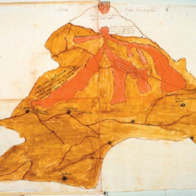 Mappa eruzione Etna 1634